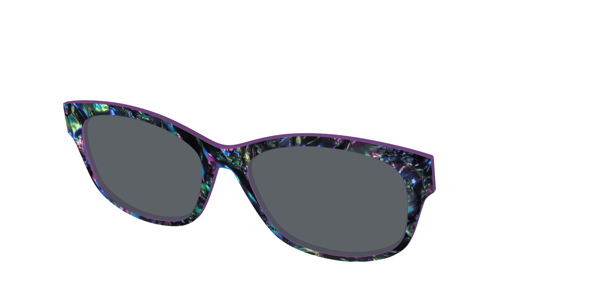 The Polarized Abalone Sun Top - Angle Top Image - Pair Eyewear