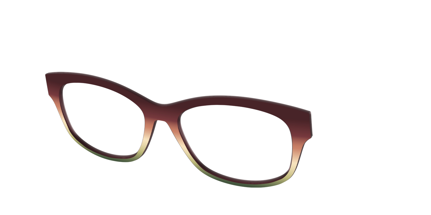 The Acorn to Moss Gradient - Angle Top Image - Pair Eyewear