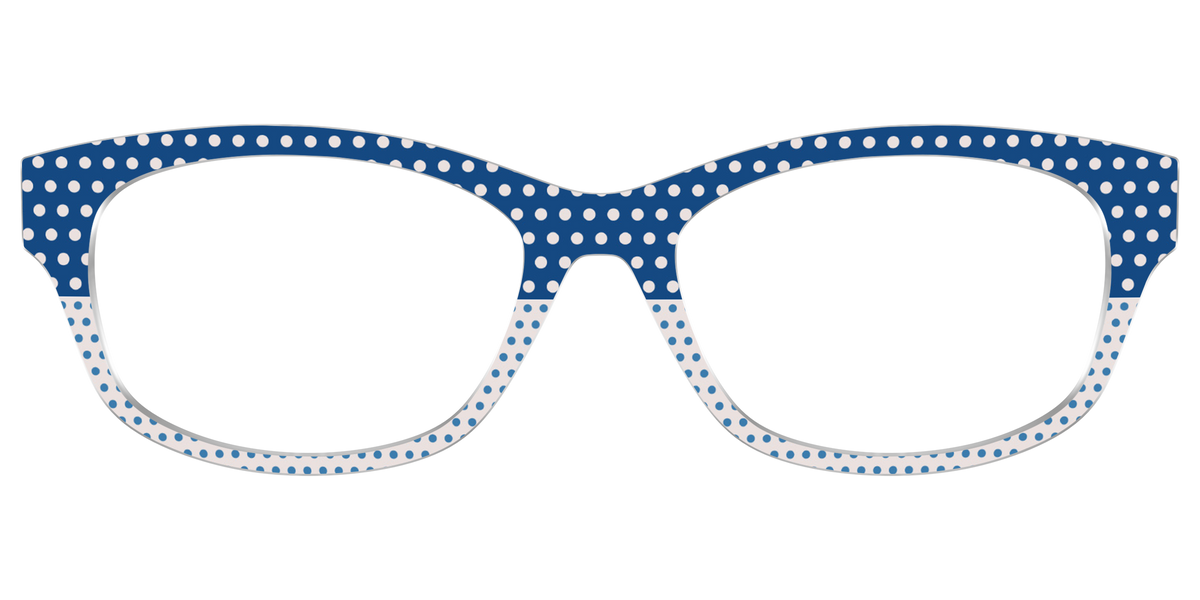 The Aegean Polka Dot Print Mix - Front Top Image - Pair Eyewear