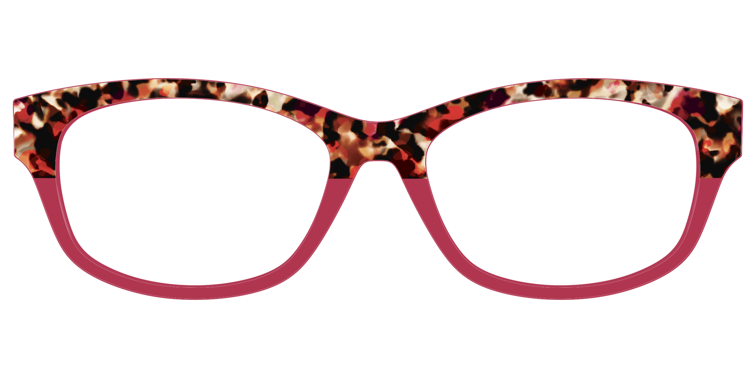 The Auburn Tortoise Crystal Split - Front Top Image - Pair Eyewear