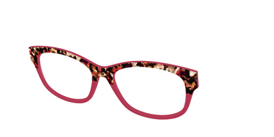 The Auburn Tortoise Crystal Split - Angle Top Thumbnail - Pair Eyewear