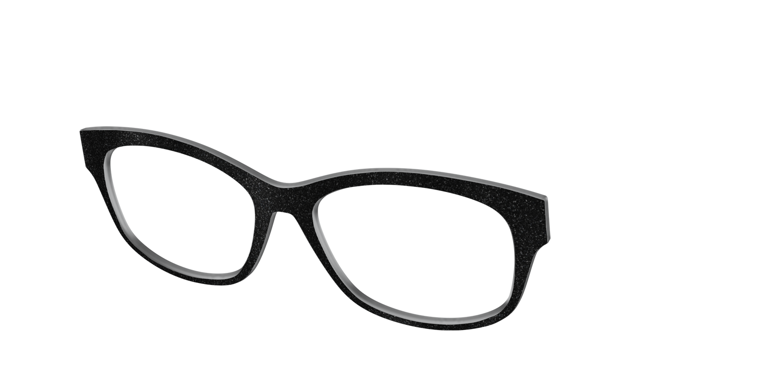 The Black Shimmer - Angle Top Image - Pair Eyewear