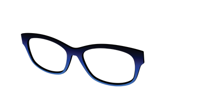 The Black to Blueberry Gradient - Angle Top Thumbnail - Pair Eyewear