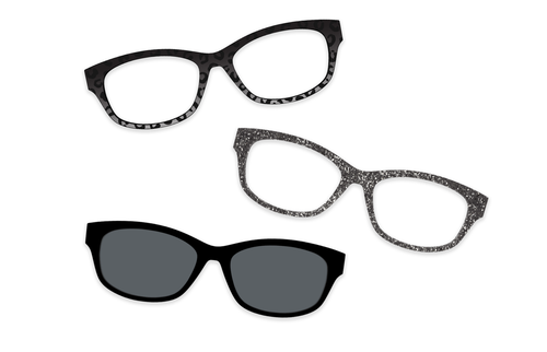 Black Gold Metal - Set - Pair Eyewear