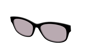 The Black with Gray Gaming lens - Angle Top Thumbnail - Pair Eyewear