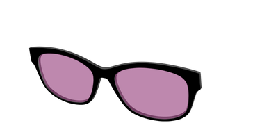 The Black with Pink Racquet Sport Lens - Angle Top Thumbnail - Pair Eyewear