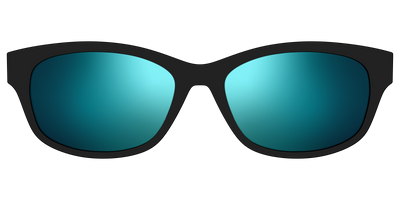 The Polarized Blue Reflective Sun Top - Front Top Thumbnail - Pair Eyewear