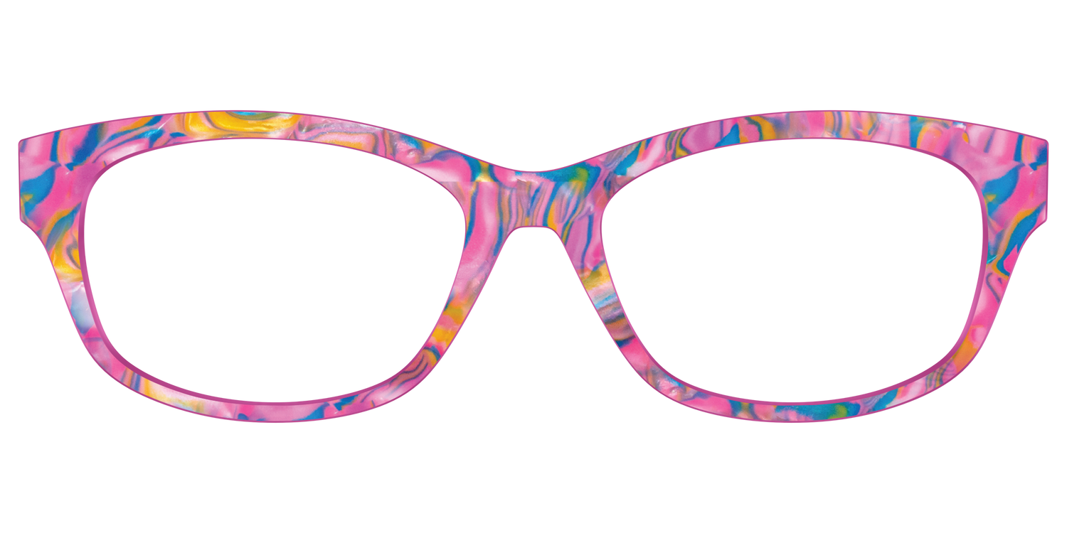 The Bubble Gum Pearl Marble - Front Top Image - Pair Eyewear
