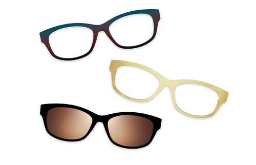Tortoise Acetate Gold Metal - Set - Pair Eyewear