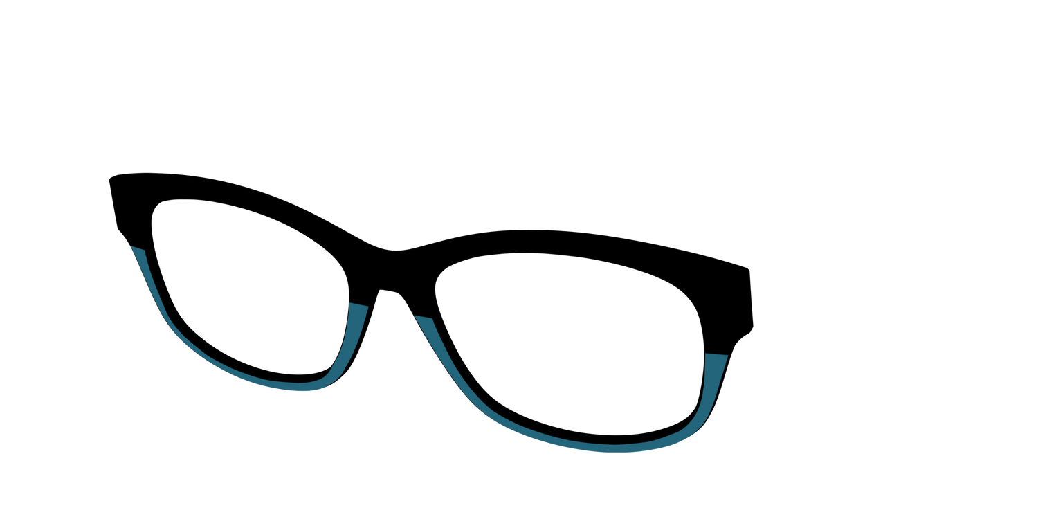 The Cobalt Split - Angle Top Image - Pair Eyewear