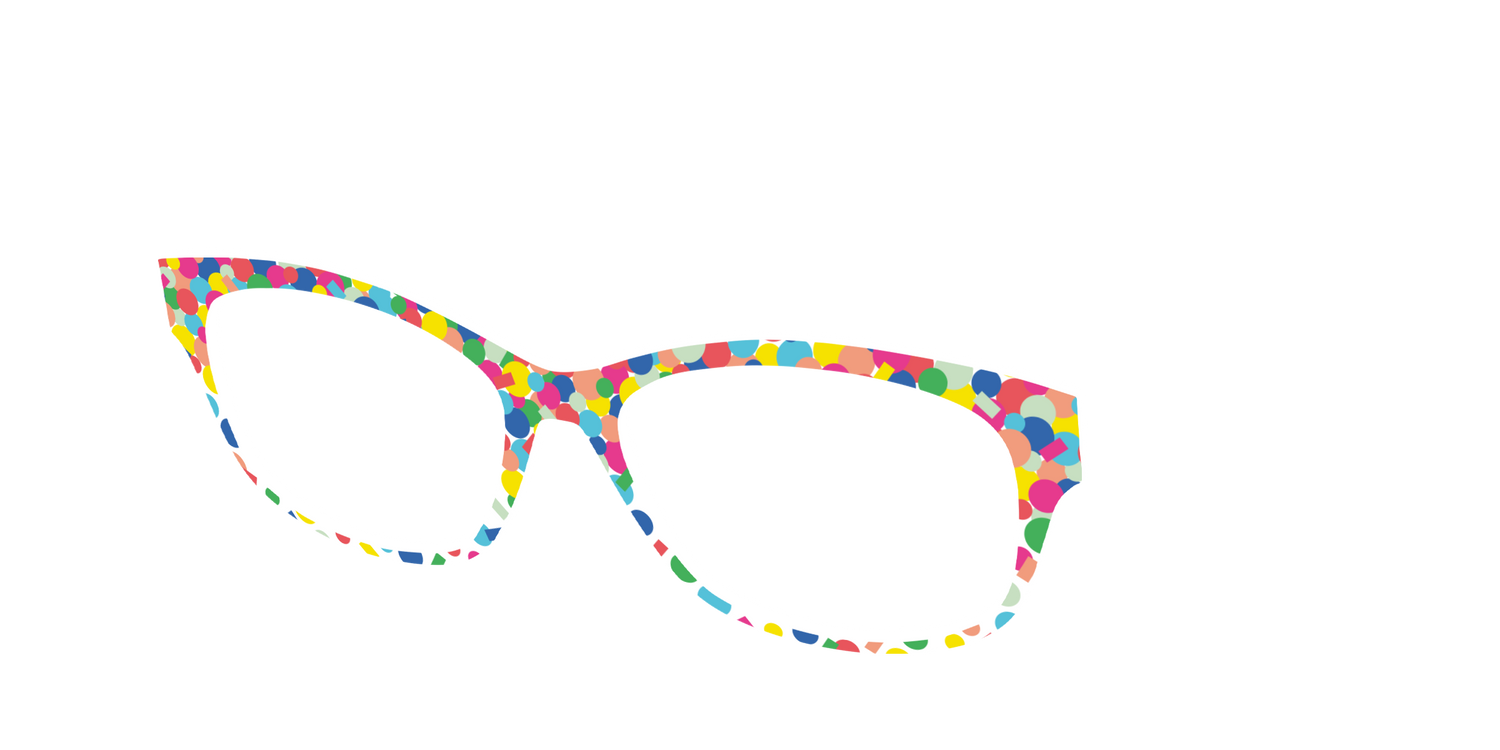 The Confetti - Angle Top Image - Pair Eyewear