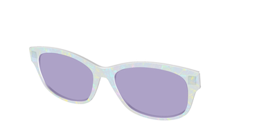 The Dazzling Opal with Celestial Purple Lens - Angle Top Thumbnail - Pair Eyewear
