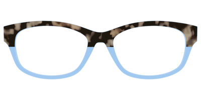 The Denim Tortoise Crystal Split - Front Top Thumbnail - Pair Eyewear
