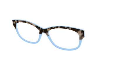 The Denim Tortoise Crystal Split - Angle Top Thumbnail - Pair Eyewear