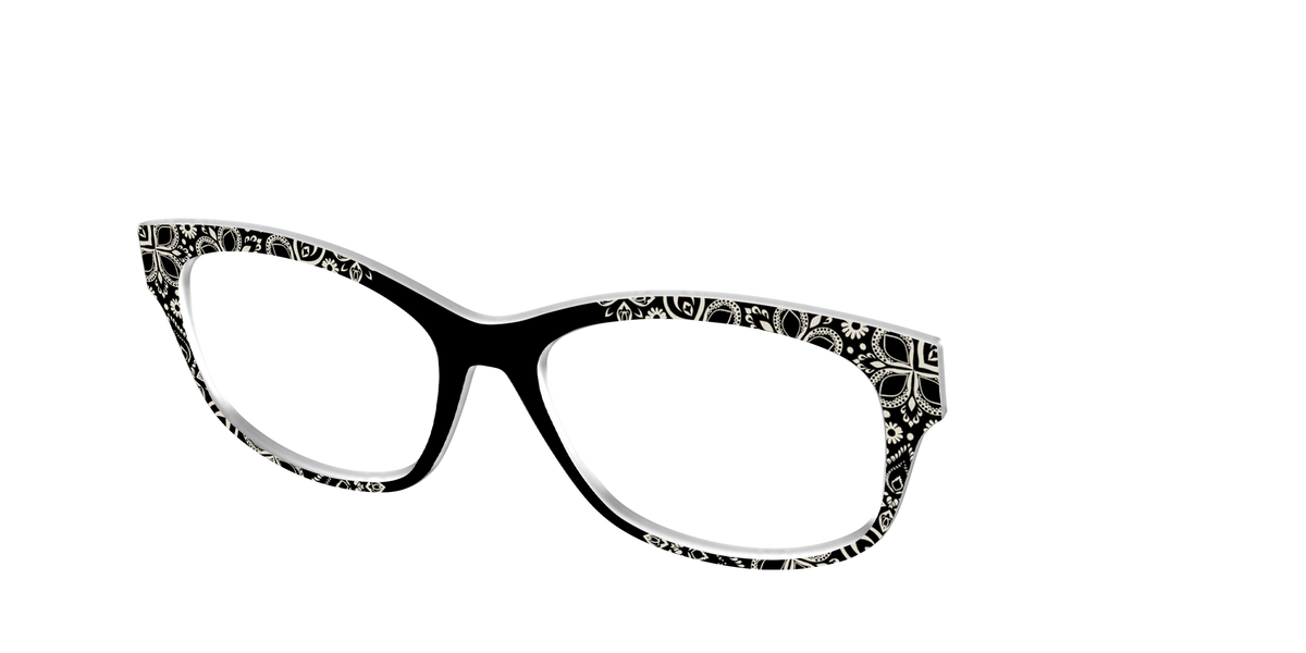 The Ecru Embroidery - Angle Top Image - Pair Eyewear