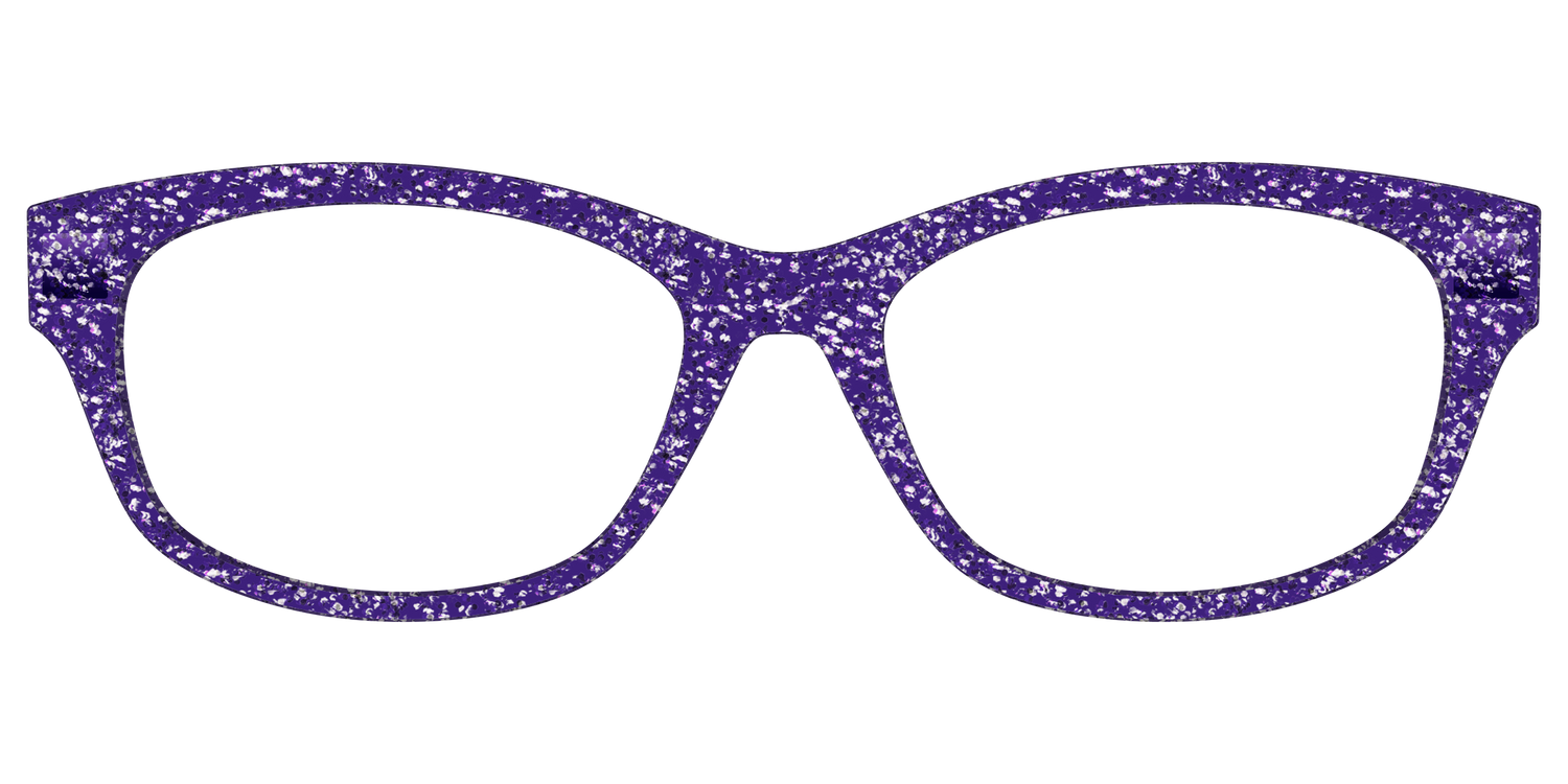 The Electric Purple Sparkle - Front Top Image - Pair Eyewear