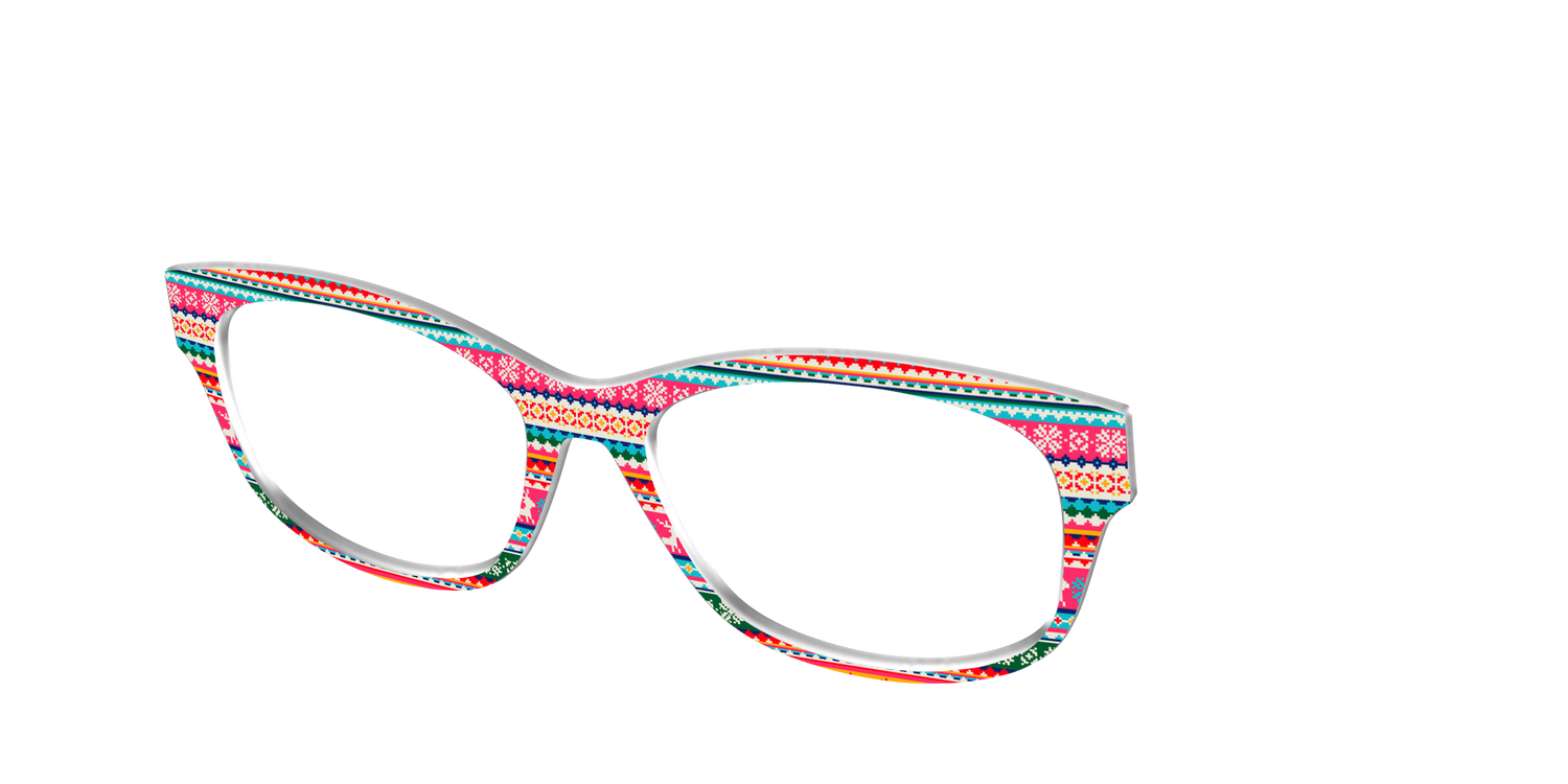 The Festive Fair Isle - Angle Top Image - Pair Eyewear