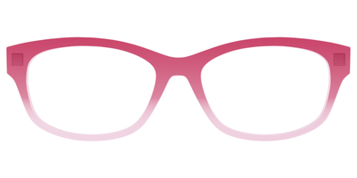 The Flamingo to Blush Gradient Crystal - Front Top Thumbnail - Pair Eyewear