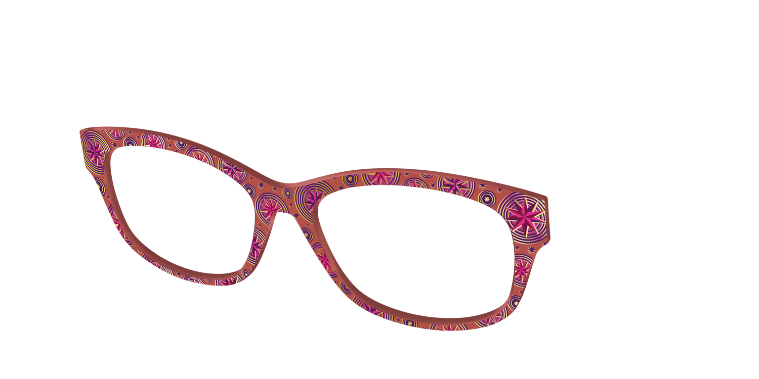 The Gold Foil Luna Lovegood™ - Angle Top Image - Pair Eyewear