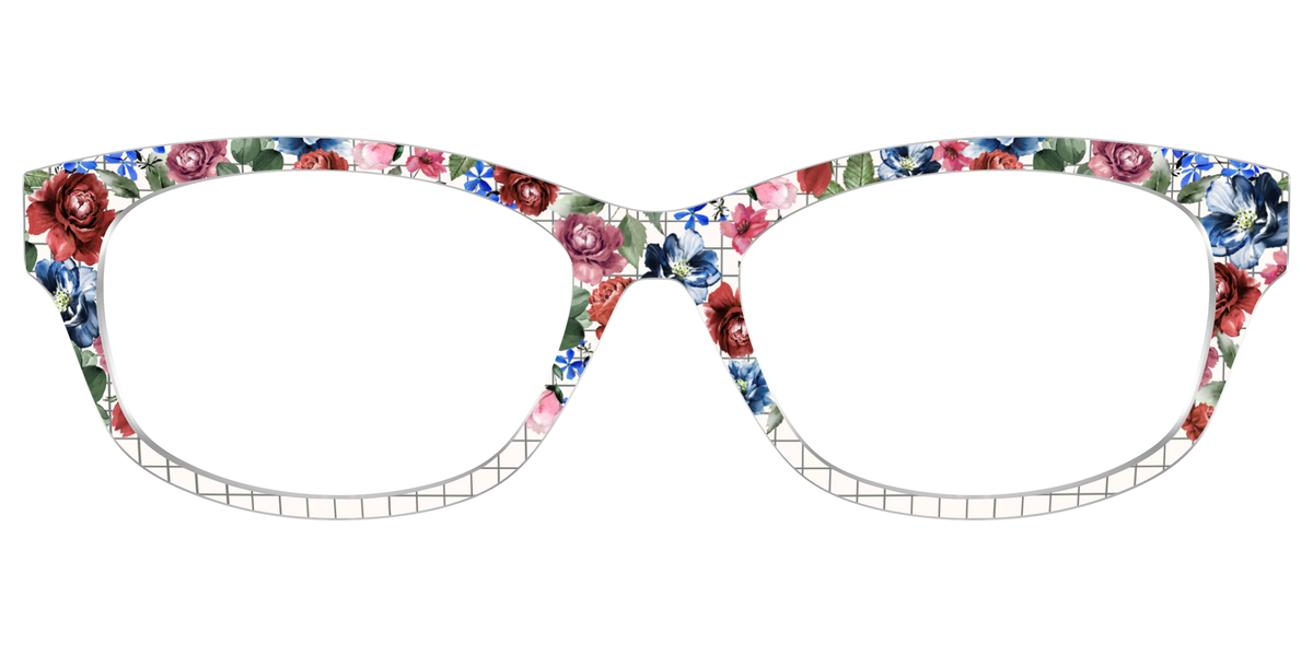 The Graph Paper Floral - Front Top Image - Pair Eyewear