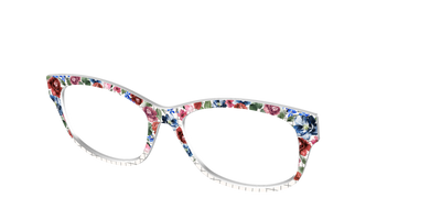 The Graph Paper Floral - Angle Top Thumbnail - Pair Eyewear