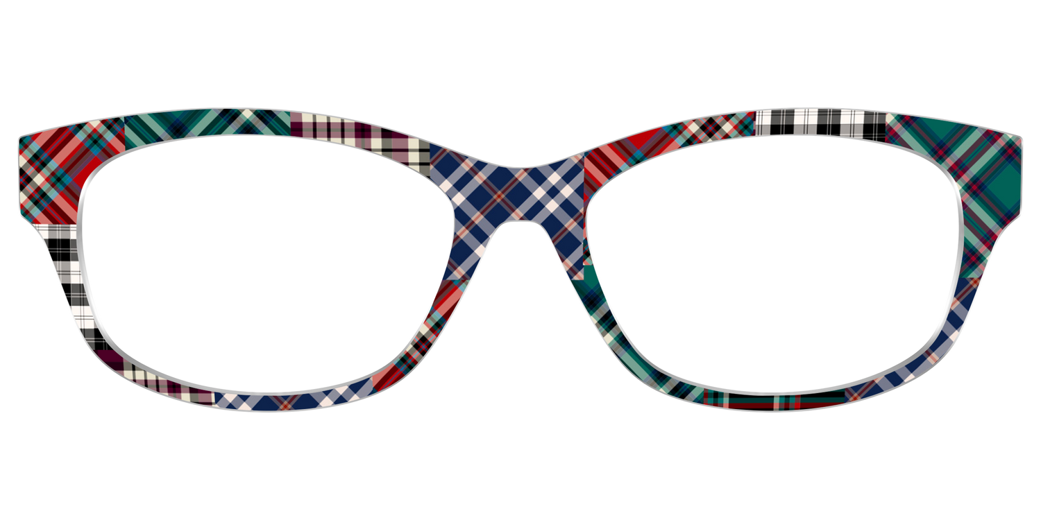 The Grunge Plaid Print Mix - Front Top Image - Pair Eyewear