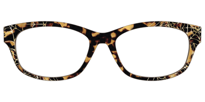The Haunted Tortoise with Gold Foil Webs - Front Top Thumbnail - Pair Eyewear