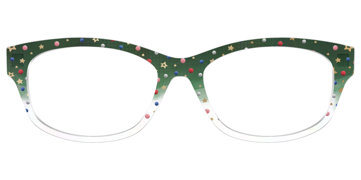 The Holiday Bauble with Foil Crystal - Front Top Image - Pair Eyewear