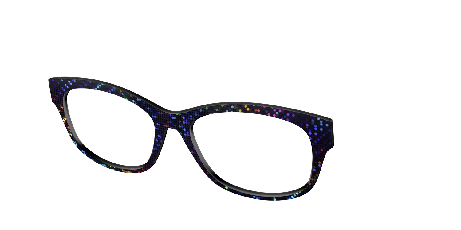 The Holographic Dots - Angle Top Image - Pair Eyewear