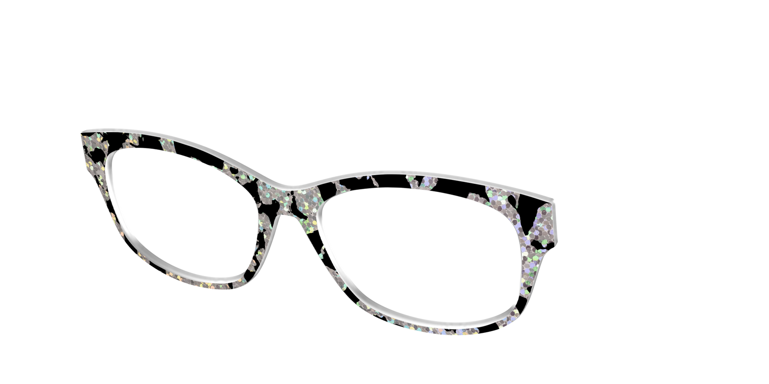 The Holographic Mottled Tortoise - Angle Top Image - Pair Eyewear