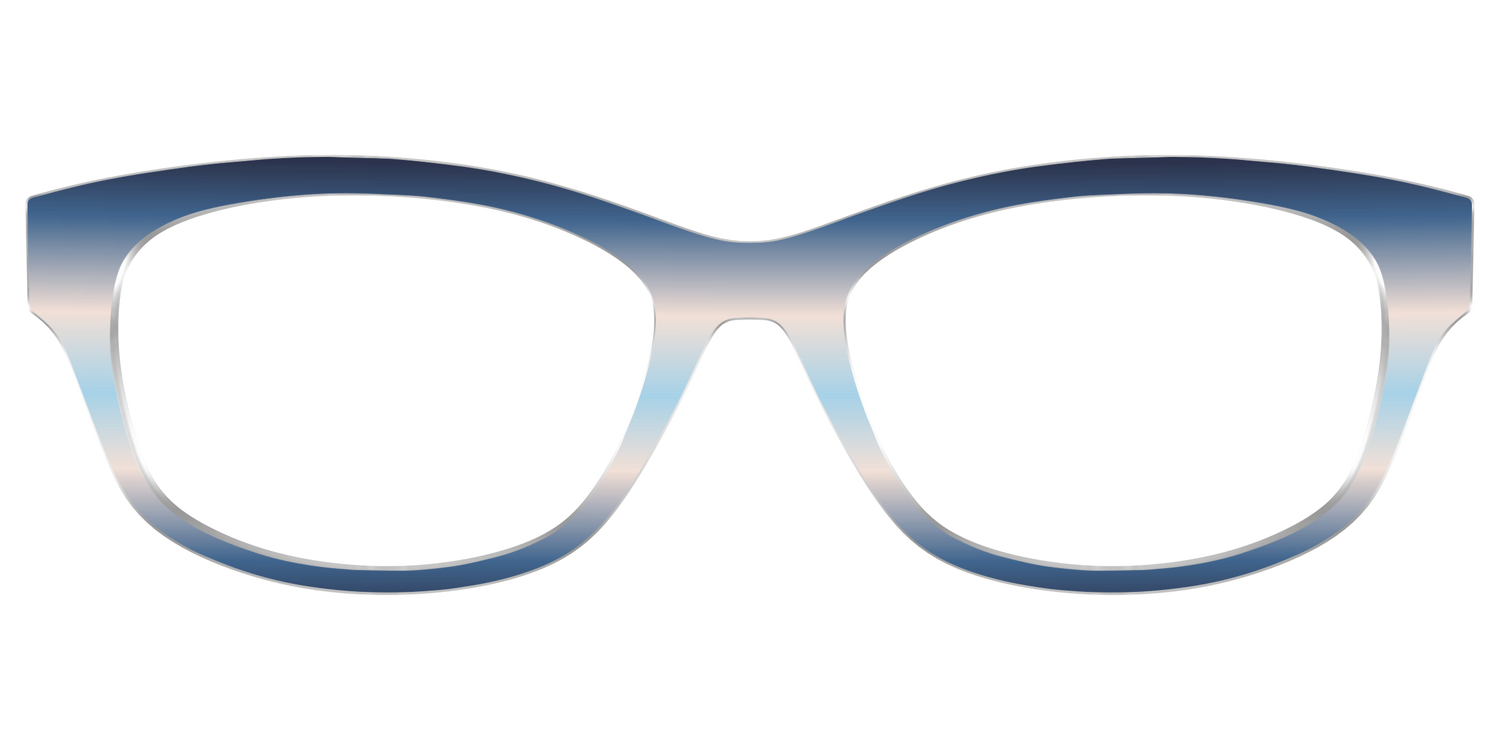 The Hydrangea Haze Gradient - Front Top Image - Pair Eyewear