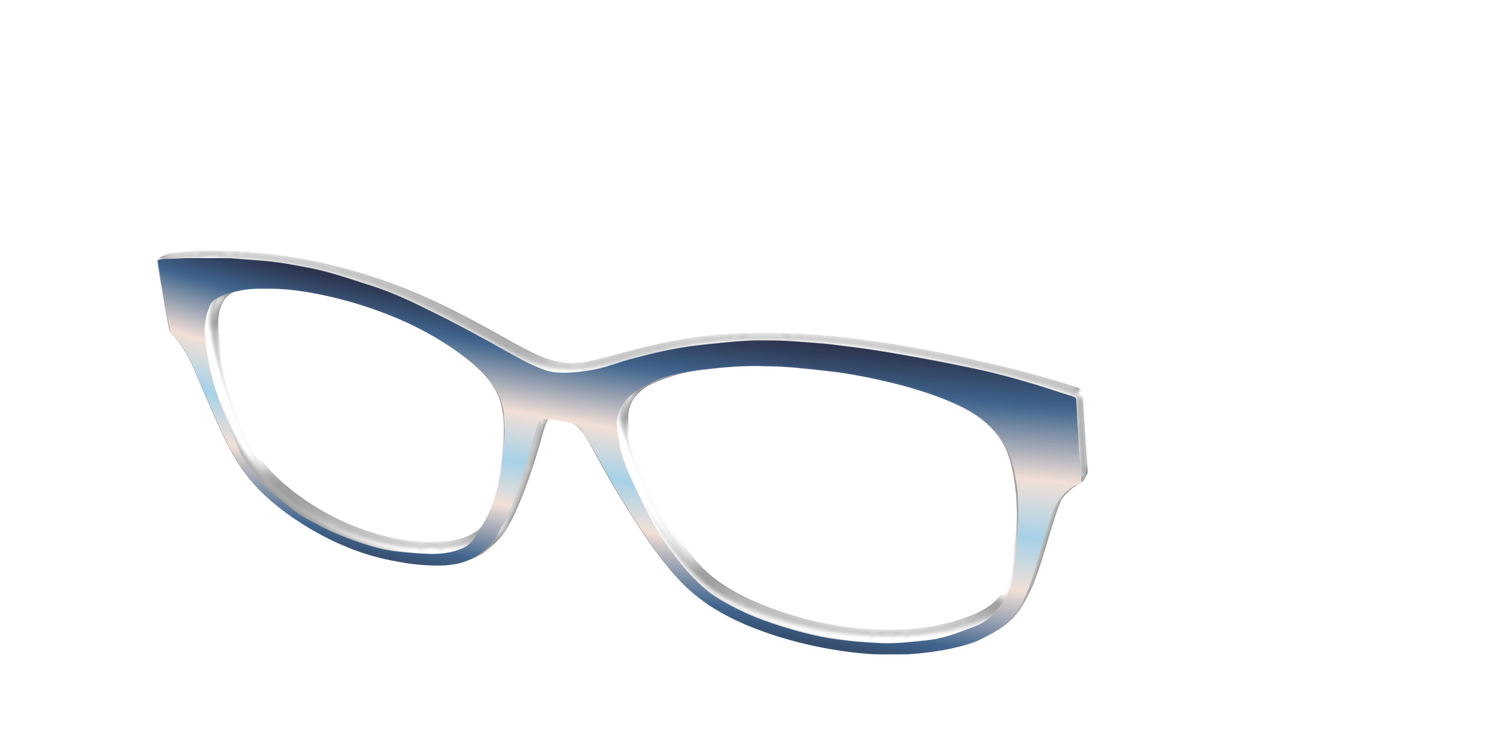 The Hydrangea Haze Gradient - Angle Top Image - Pair Eyewear