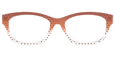 The Inferno Orange Gradient Crystal Polka Dots - Front Top Thumbnail - Pair Eyewear