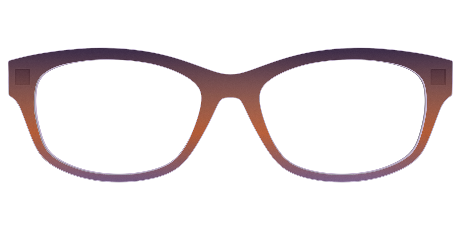 The Matte Midnight to Violet Gradient - Front Top Image - Pair Eyewear