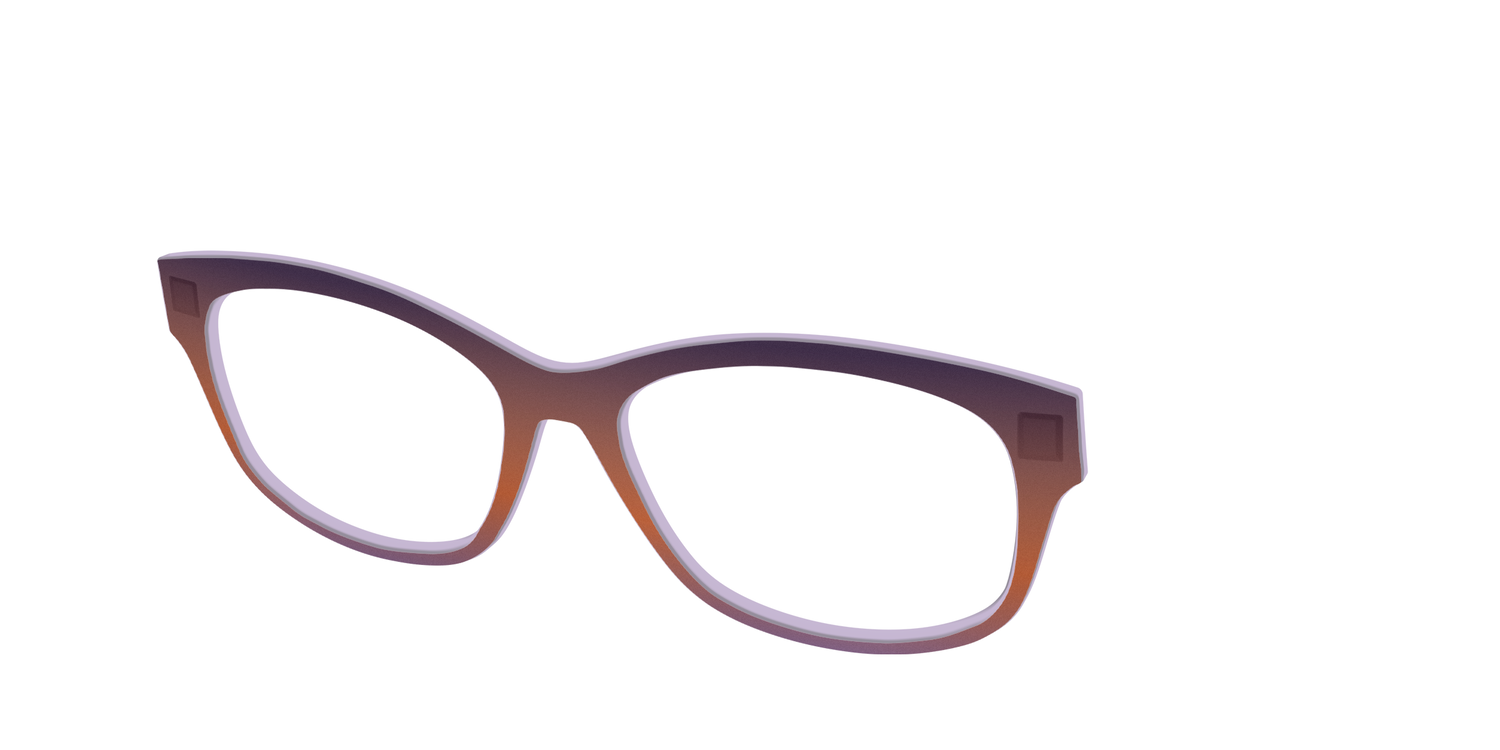 The Matte Midnight to Violet Gradient - Angle Top Image - Pair Eyewear