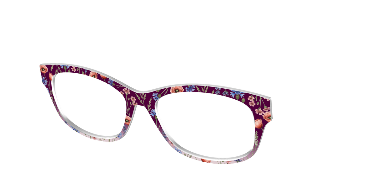 The Mulberry Floral Dip-Dye - Angle Top Image - Pair Eyewear