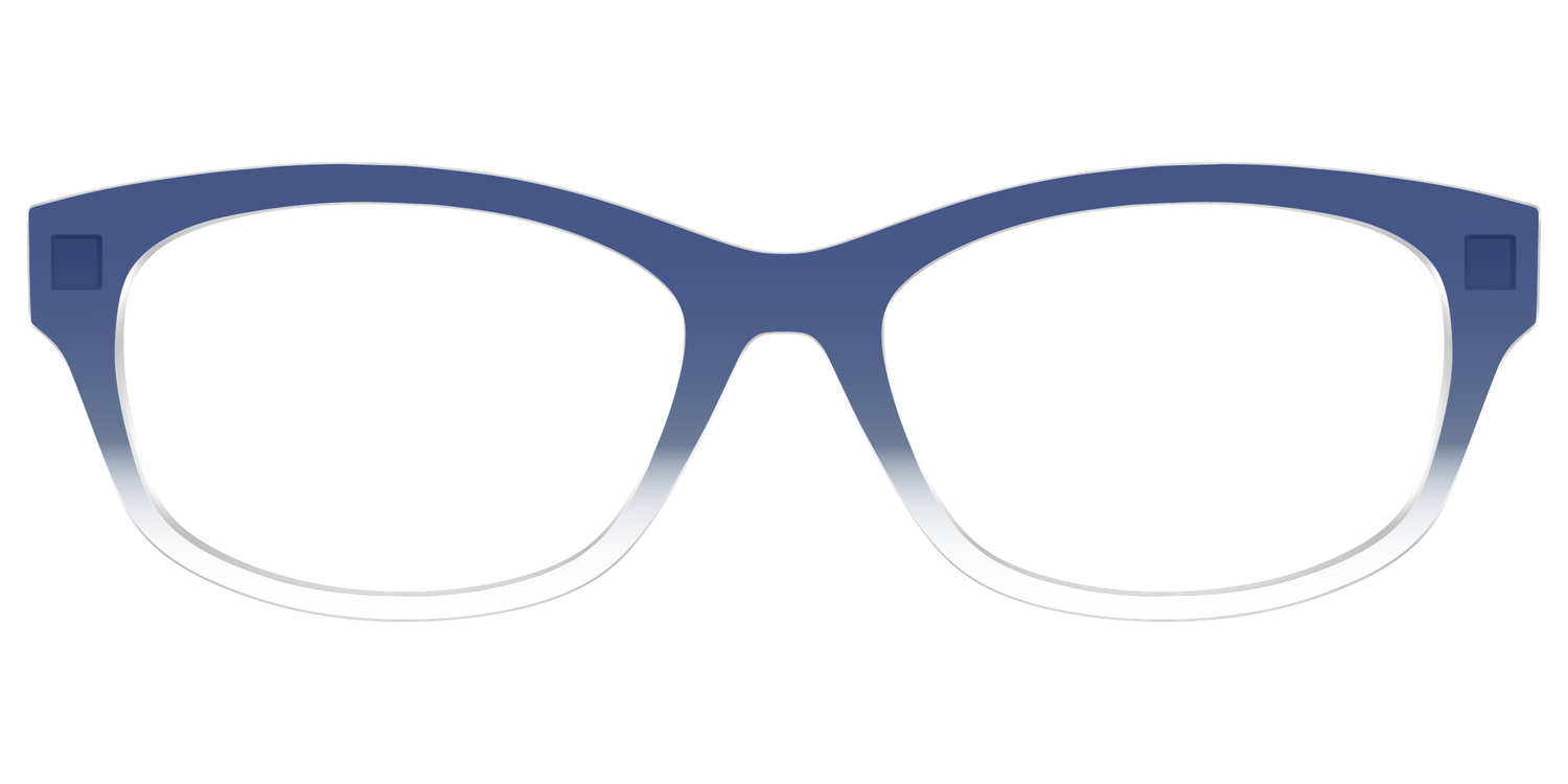 The Navy Gradient Crystal - Front Top Image - Pair Eyewear