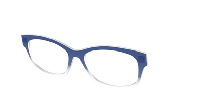 The Navy Gradient Crystal - Angle Top Thumbnail - Pair Eyewear