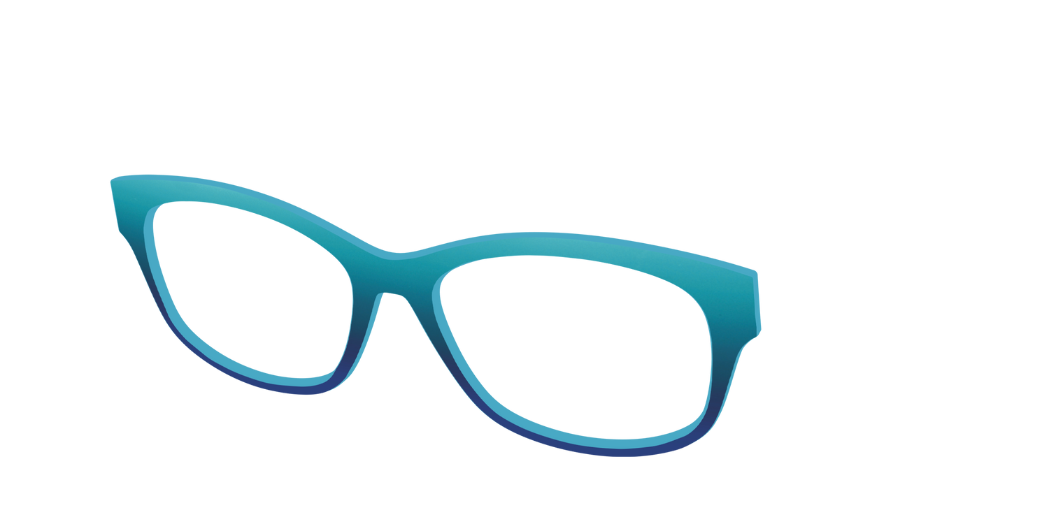 The Ocean Blue - Angle Top Image - Pair Eyewear