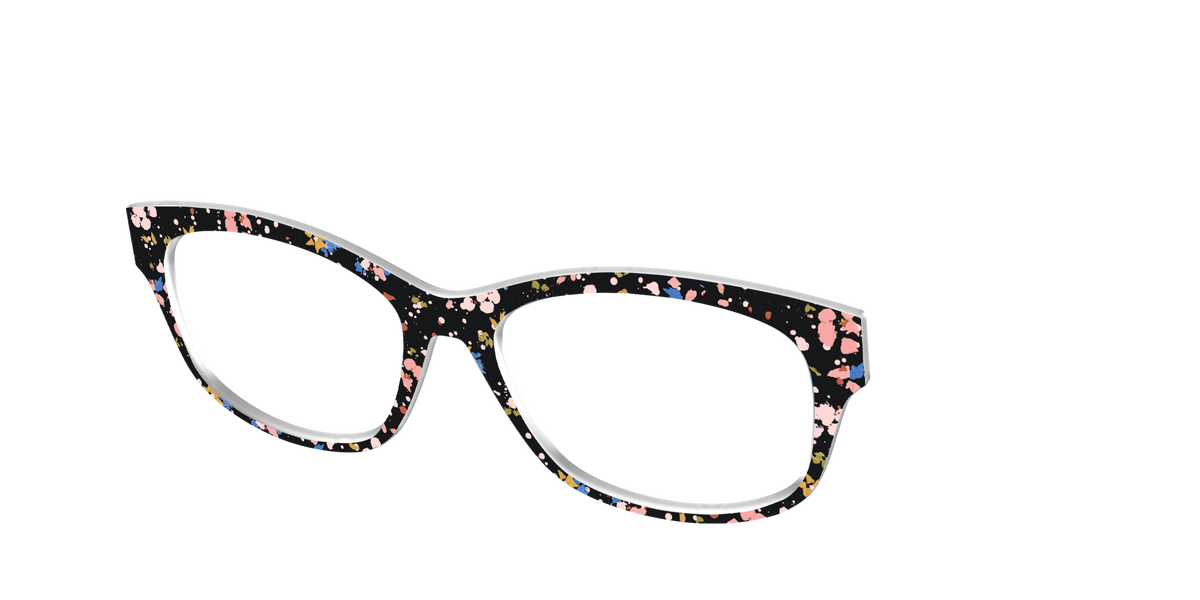 The Pallid Paint Splatter - Angle Top Image - Pair Eyewear