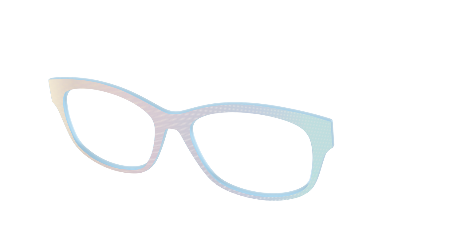 The Pastel Dot Iridescent - Angle Top Image - Pair Eyewear