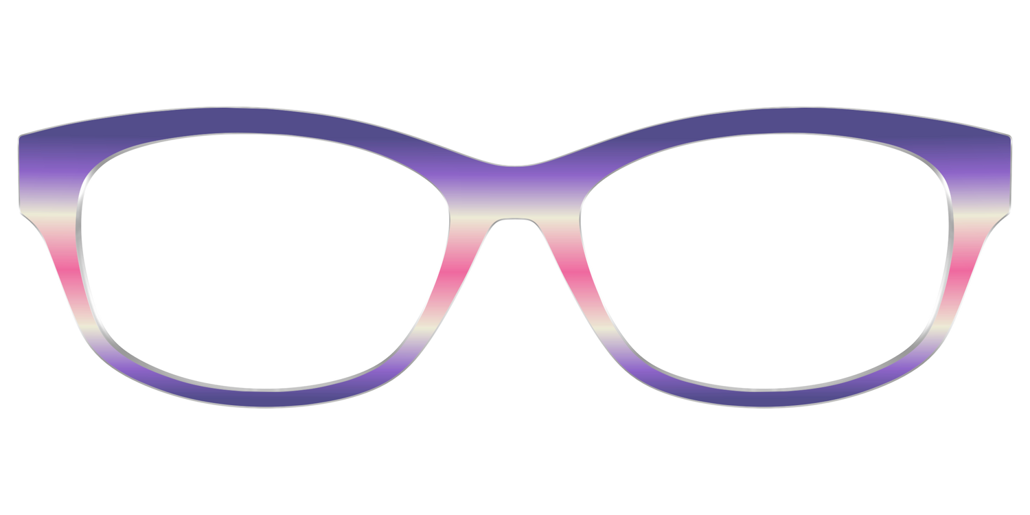 The Petunia Haze Gradient - Front Top Image - Pair Eyewear