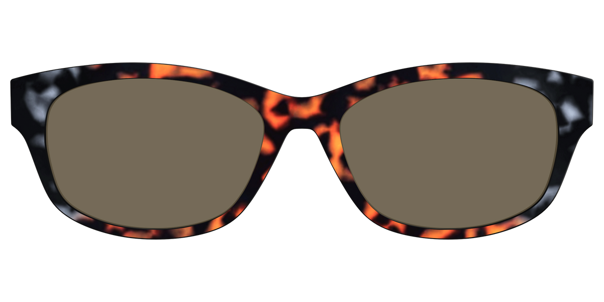The Polarized Gray & Amber Tortoise Sun Top - Front Top Image - Pair Eyewear