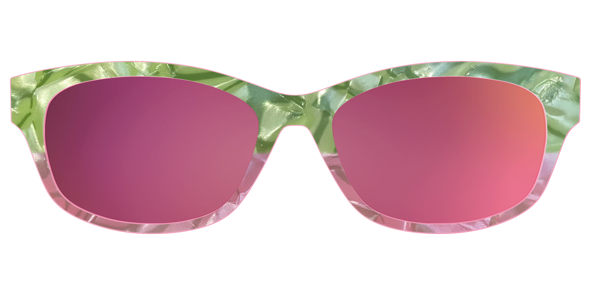 The Polarized Kiwi & Guava Pearl Sun Top - Front Top Image - Pair Eyewear