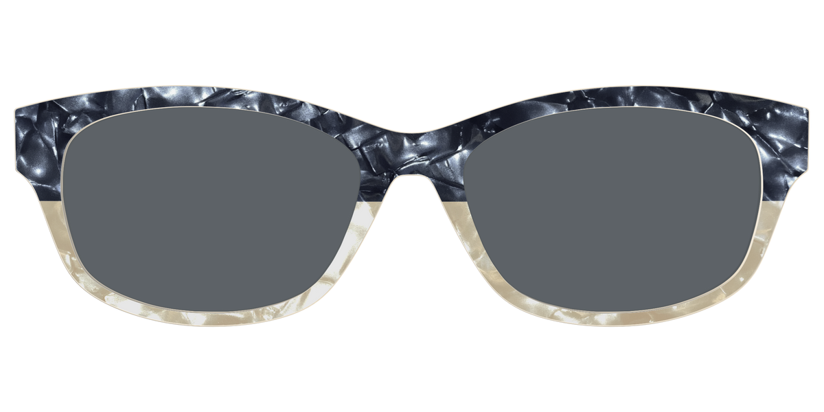 The Polarized Navy to Taupe Pearl Split Sun Top - Front Top Image - Pair Eyewear