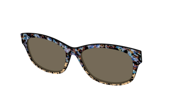 The Polarized Oasis Tortoise Split Sun Top - Angle Top Thumbnail - Pair Eyewear