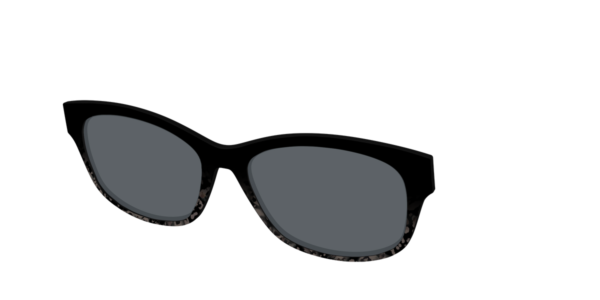 The Polarized Shaded Tortoise Sun Top - Angle Top Image - Pair Eyewear
