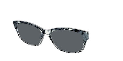 The Polarized Zebra Pearl Split Sun Top - Angle Top Thumbnail - Pair Eyewear