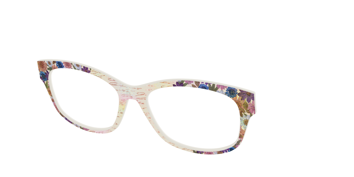 The Pressed Flowers with Foil Crystal - Angle Top Image - Pair Eyewear