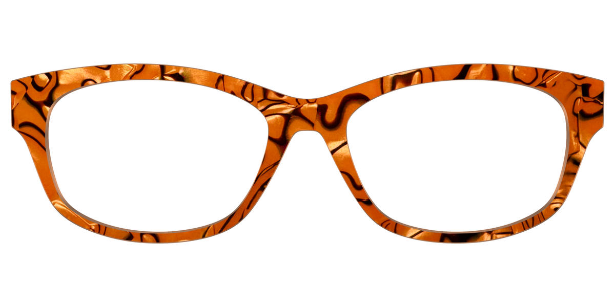 The Pumpkin Pearl Swirl - Front Top Image - Pair Eyewear